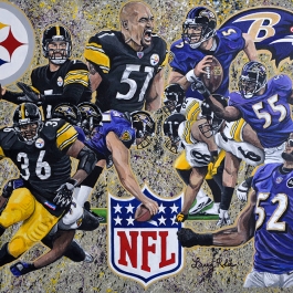 Football Art Canvas Prints, Limited Edition & NFL Artwork